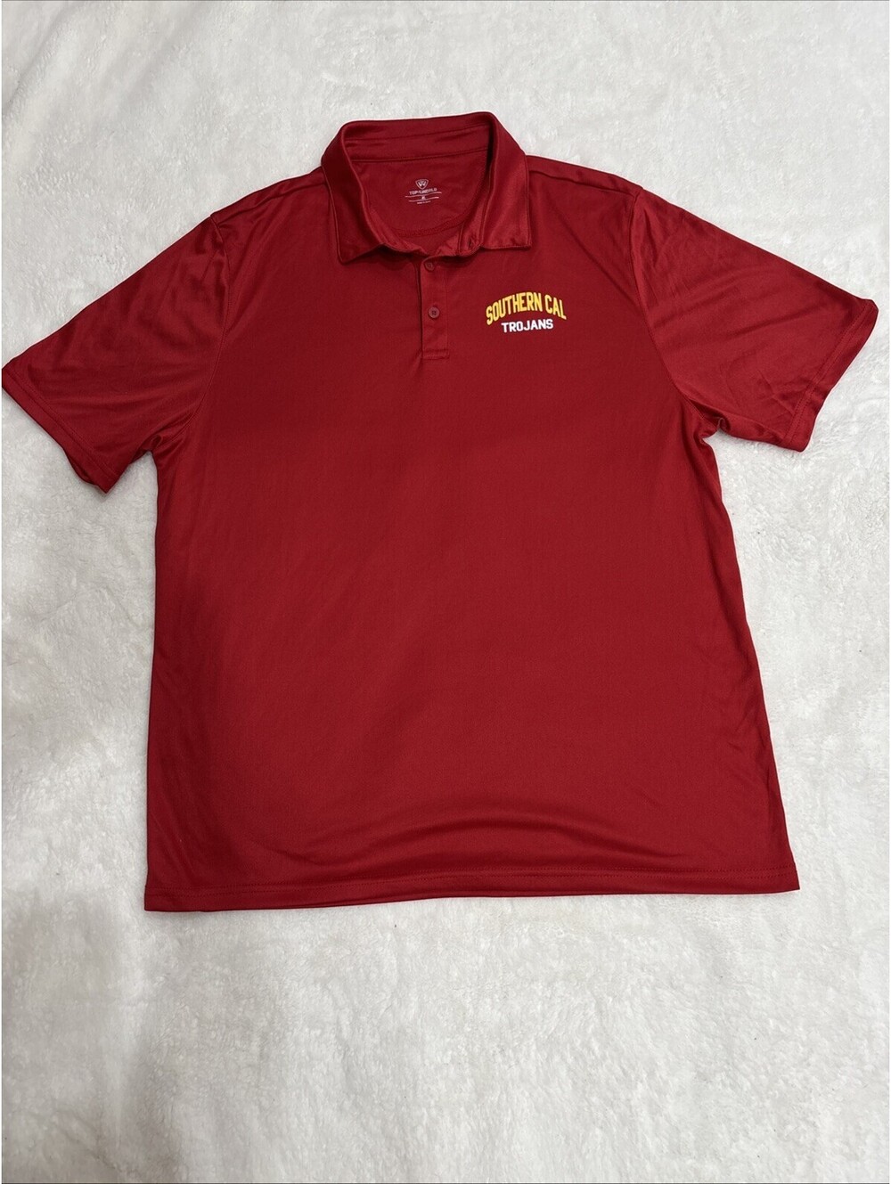 Top of the World USC Southern Cal Trojans Red Polo Shirt Mens XL